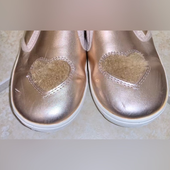 Old Soles Rose Gold slip on tennis shoes girl’s size 31 US 13.5 - Picture 9 of 15